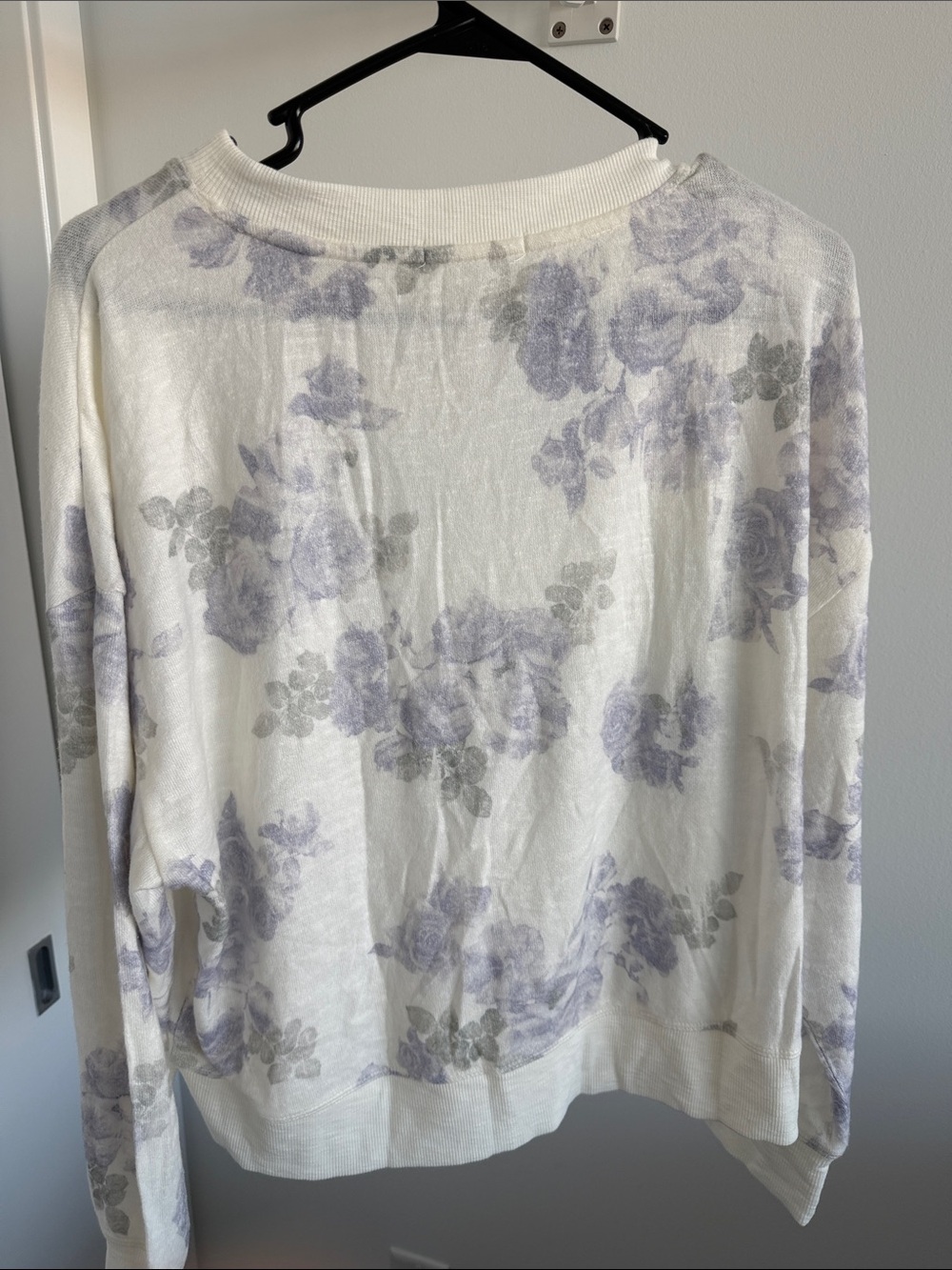 Z Supply Women’s Cream & Lavender Floral Lounge Set - Tank, Top & Pants Medium - Picture 5 of 7